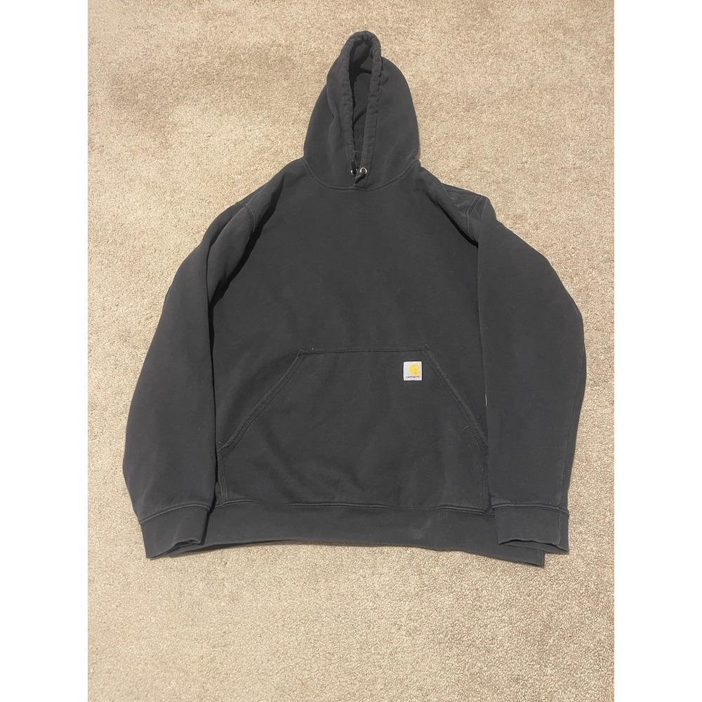 Carhartt Men's Hoodie Pullover Sweatshirt 2XL Black